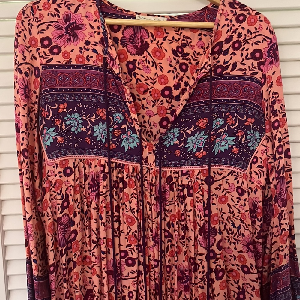 R Vivimos Flowy Midi Dress